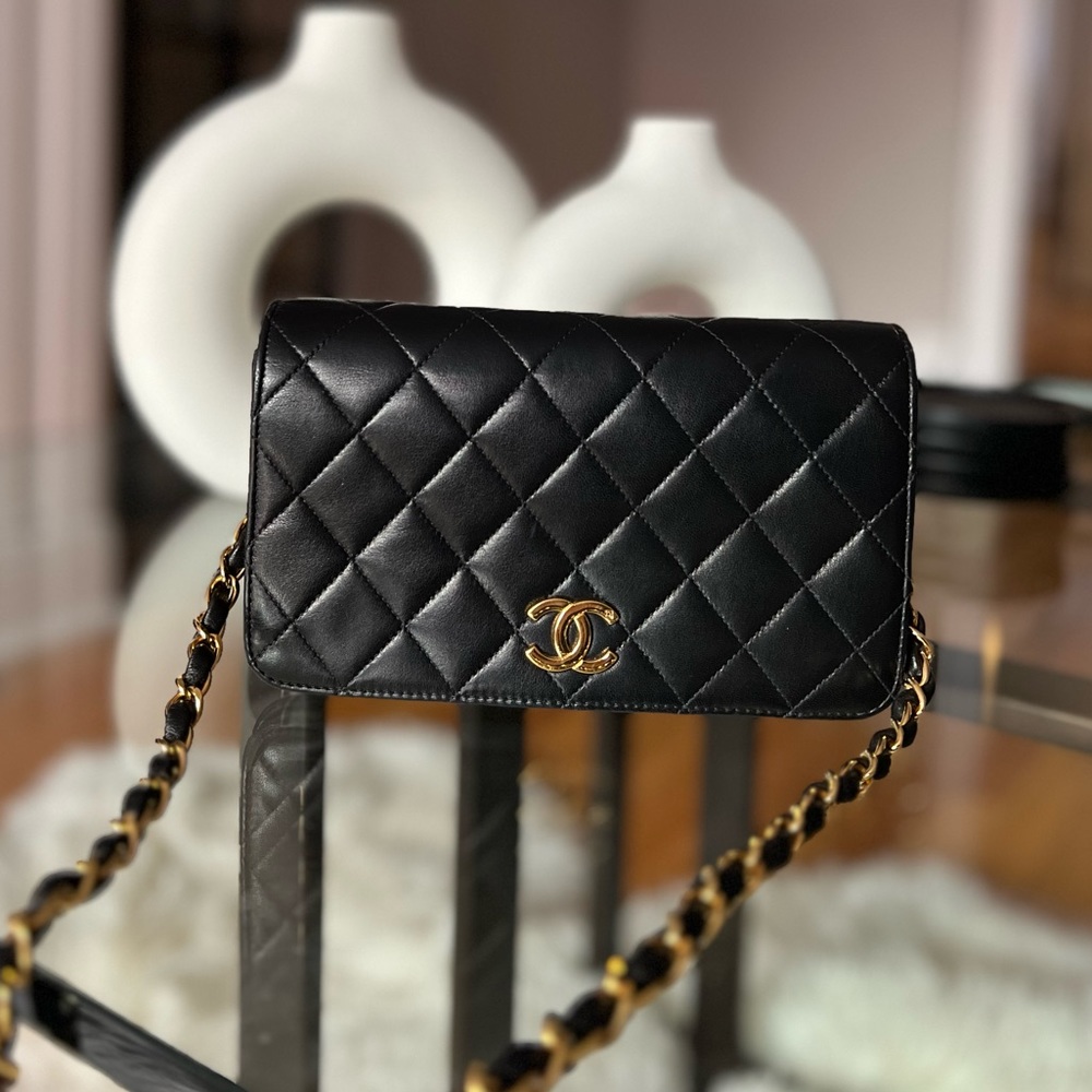 SOLD Chanel Classic single flap bag 24K gold hardware